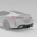BMW M8 F93 Carbon Fiber Rear Diffuser