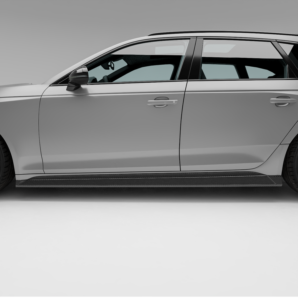 Audi RS4 B9.5 Facelift Carbon Fiber Side Skirts