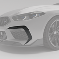 BMW M8 F93 Carbon Fiber Front Bumper Canards