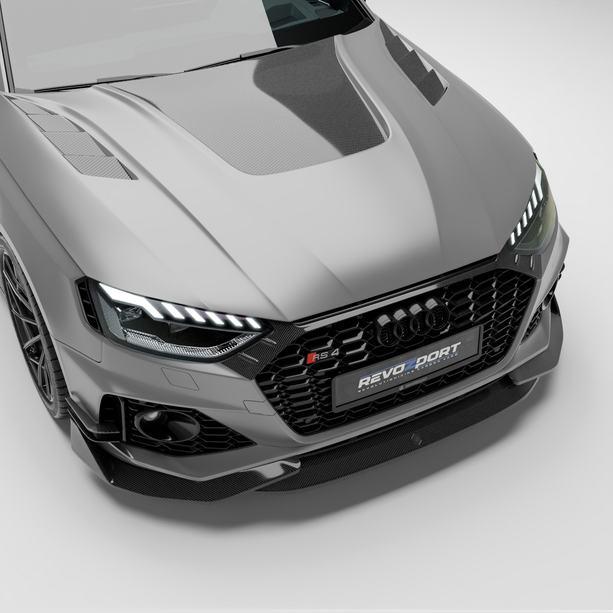 Audi RS4 B9.5 Facelift Carbon Fiber Hood