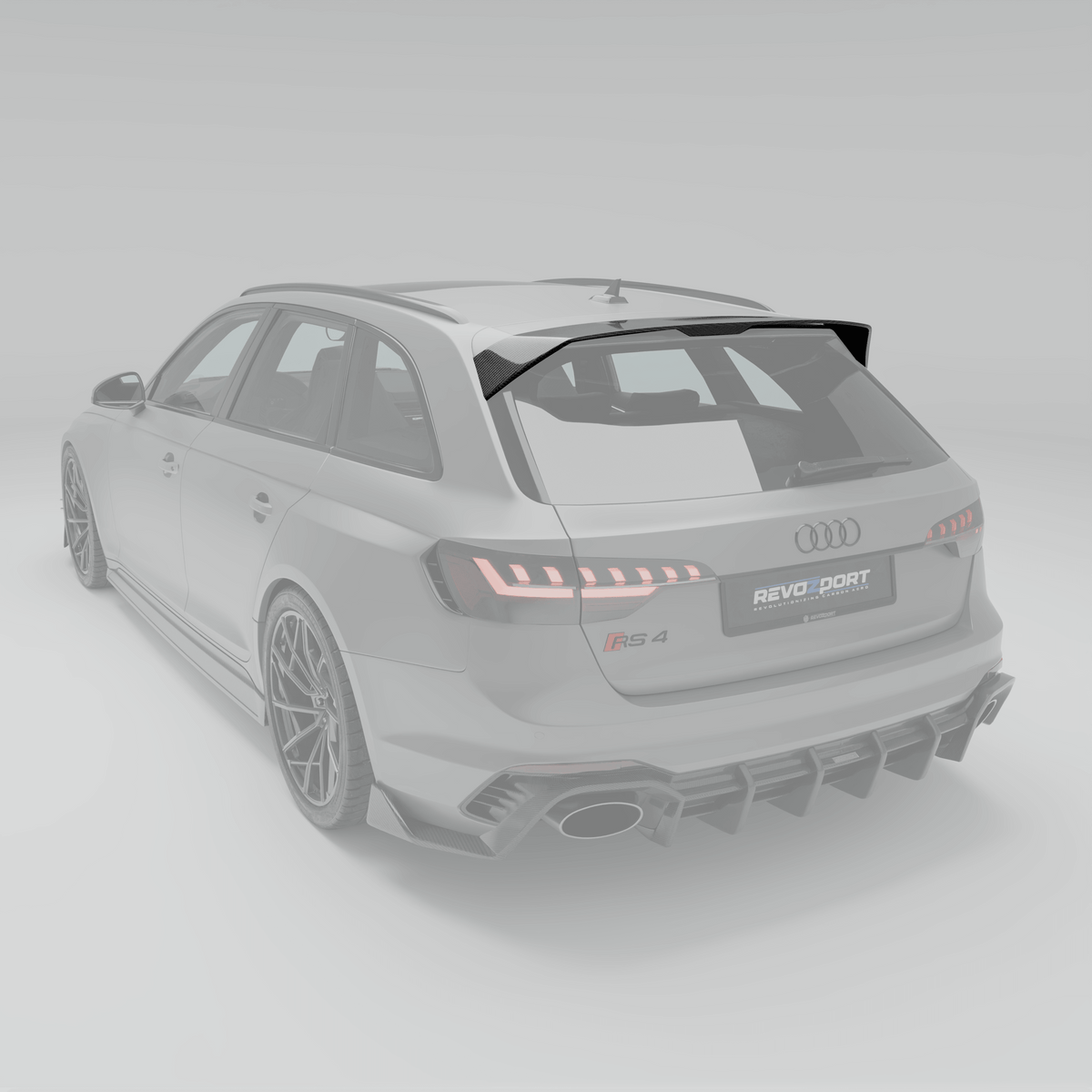 Audi RS4 B9.5 Facelift Carbon Fiber Roof Spoiler