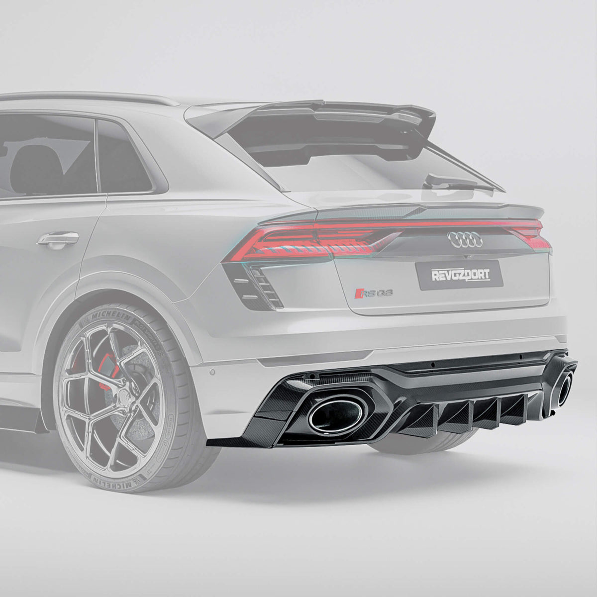 Audi RSQ8 Pre-LCI Carbon Fiber Rear Diffuser