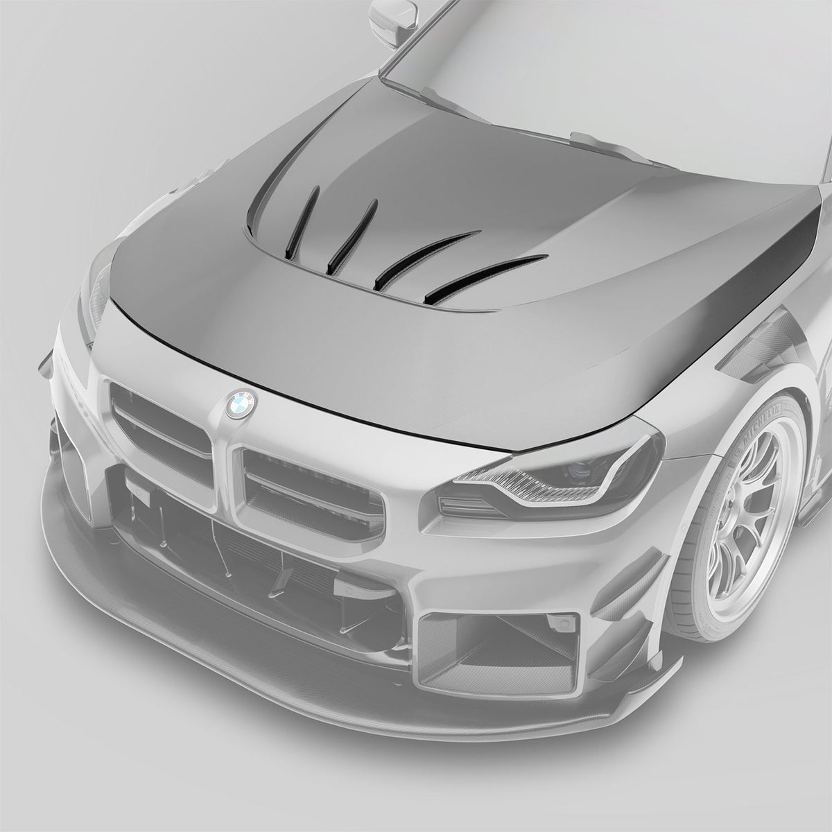 BMW M2 G87 Carbon Fiber Aero Hood & Strakes