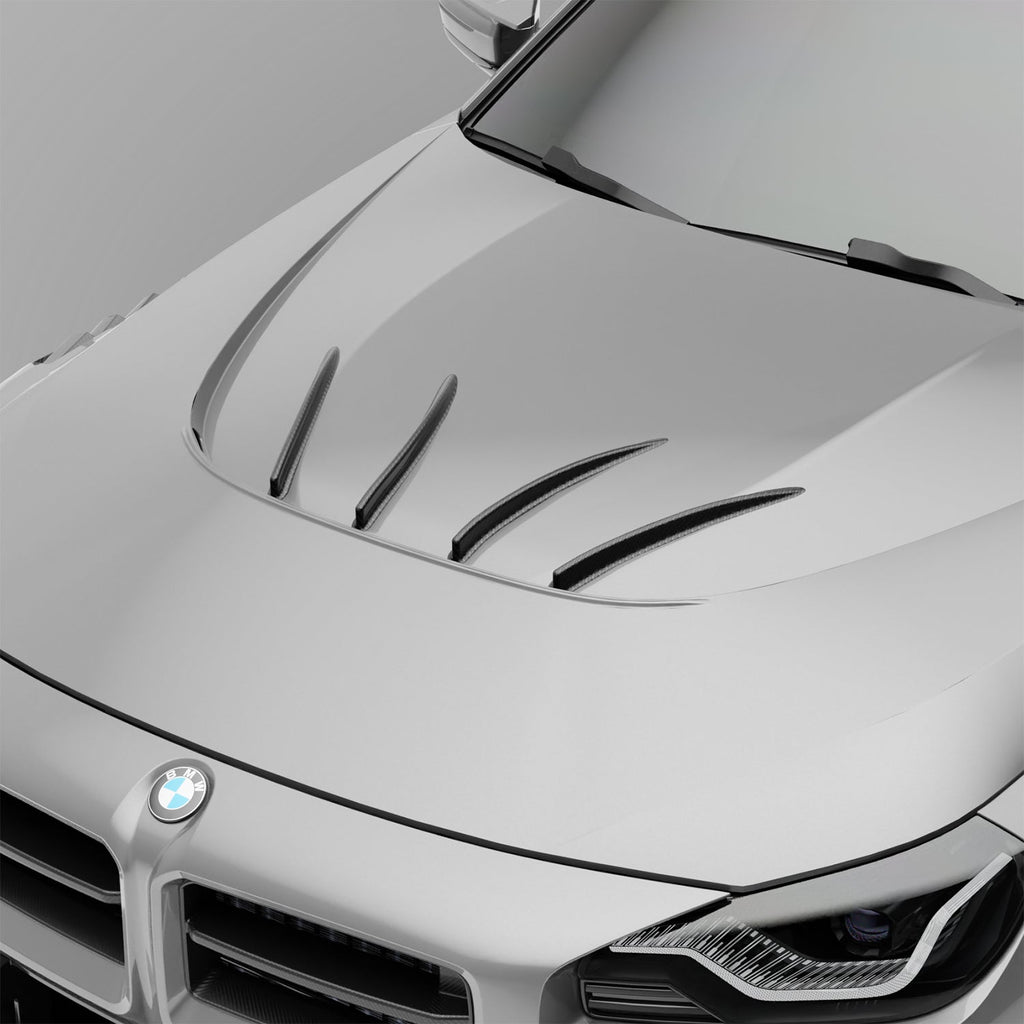 BMW M2 G87 Carbon Fiber Race Car Hood Strakes