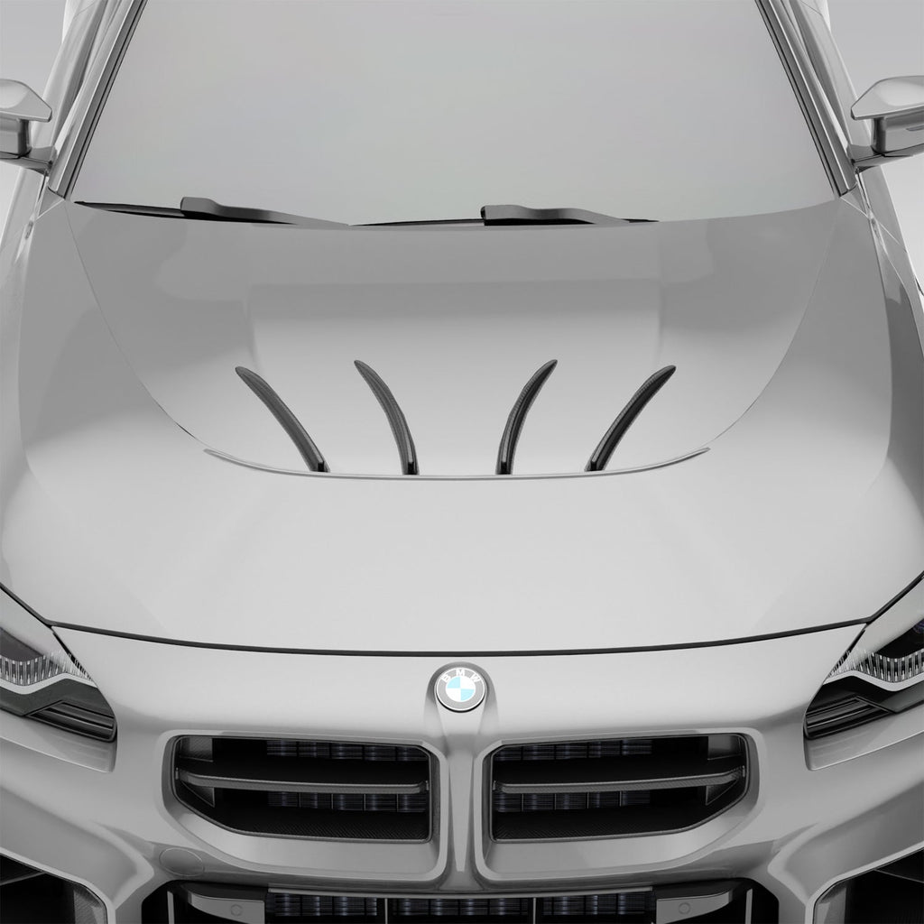 BMW M2 G87 Carbon Fiber Race Car Hood Strakes