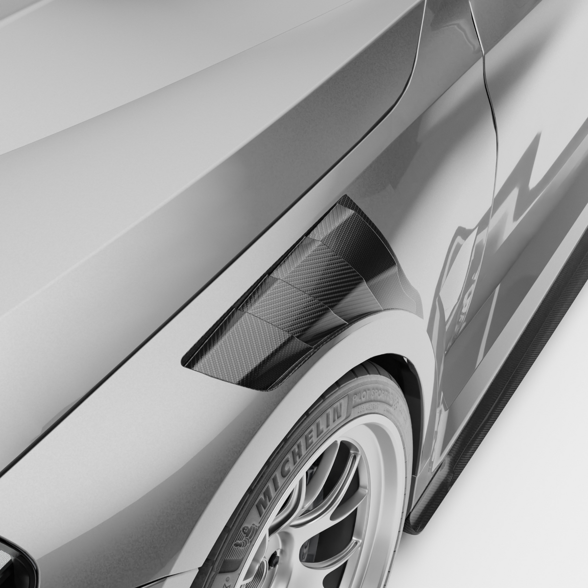 BMW M2 G87 Carbon Fiber Hybrid Front Fenders