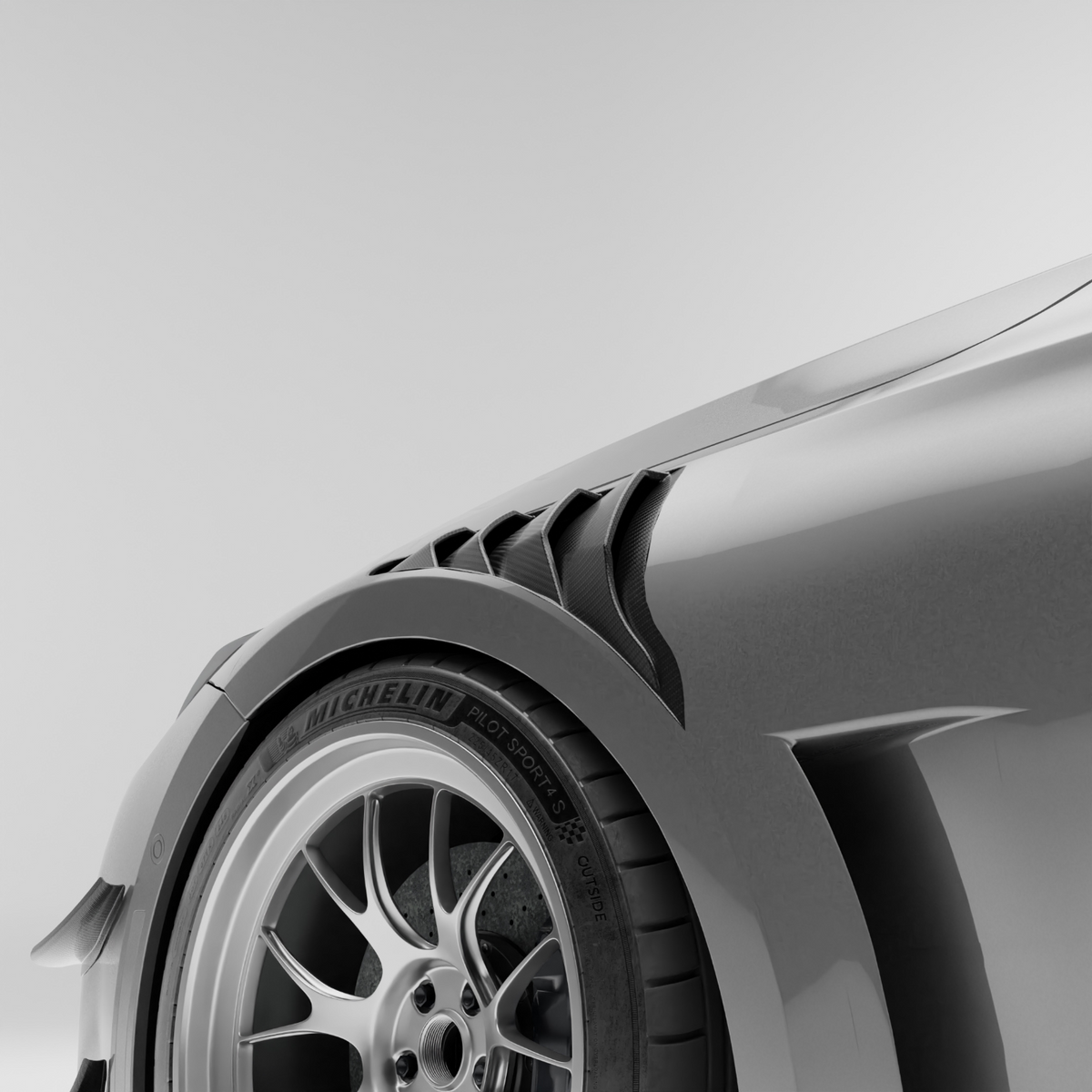 BMW M2 G87 Carbon Fiber Hybrid Front Fenders
