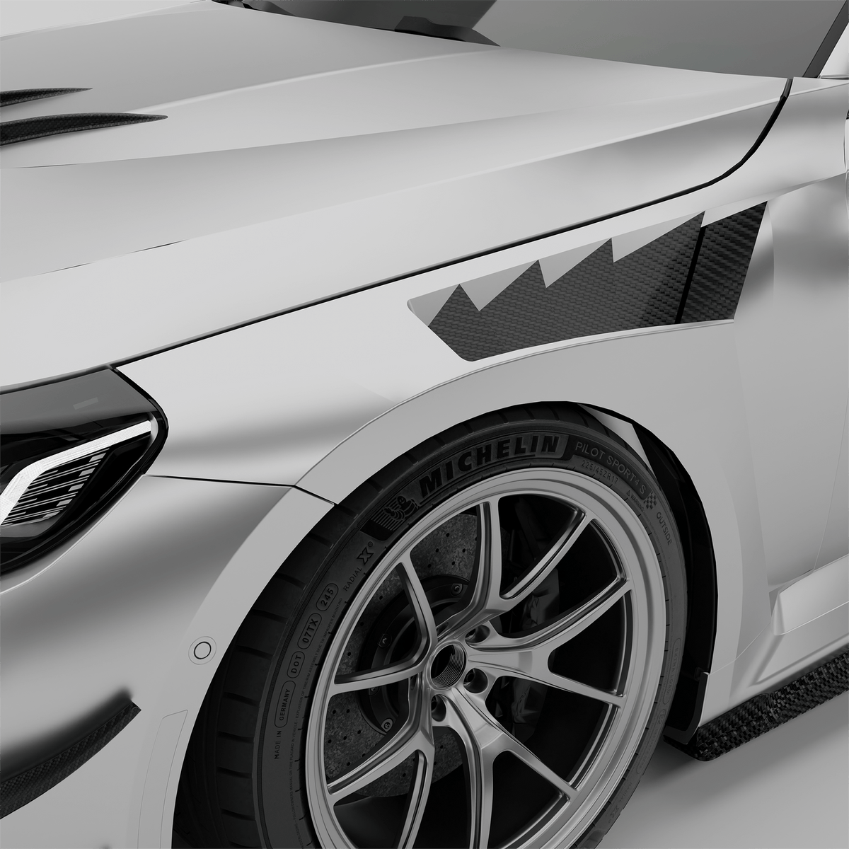 BMW M2 G87 Carbon Fiber Race Front Fenders