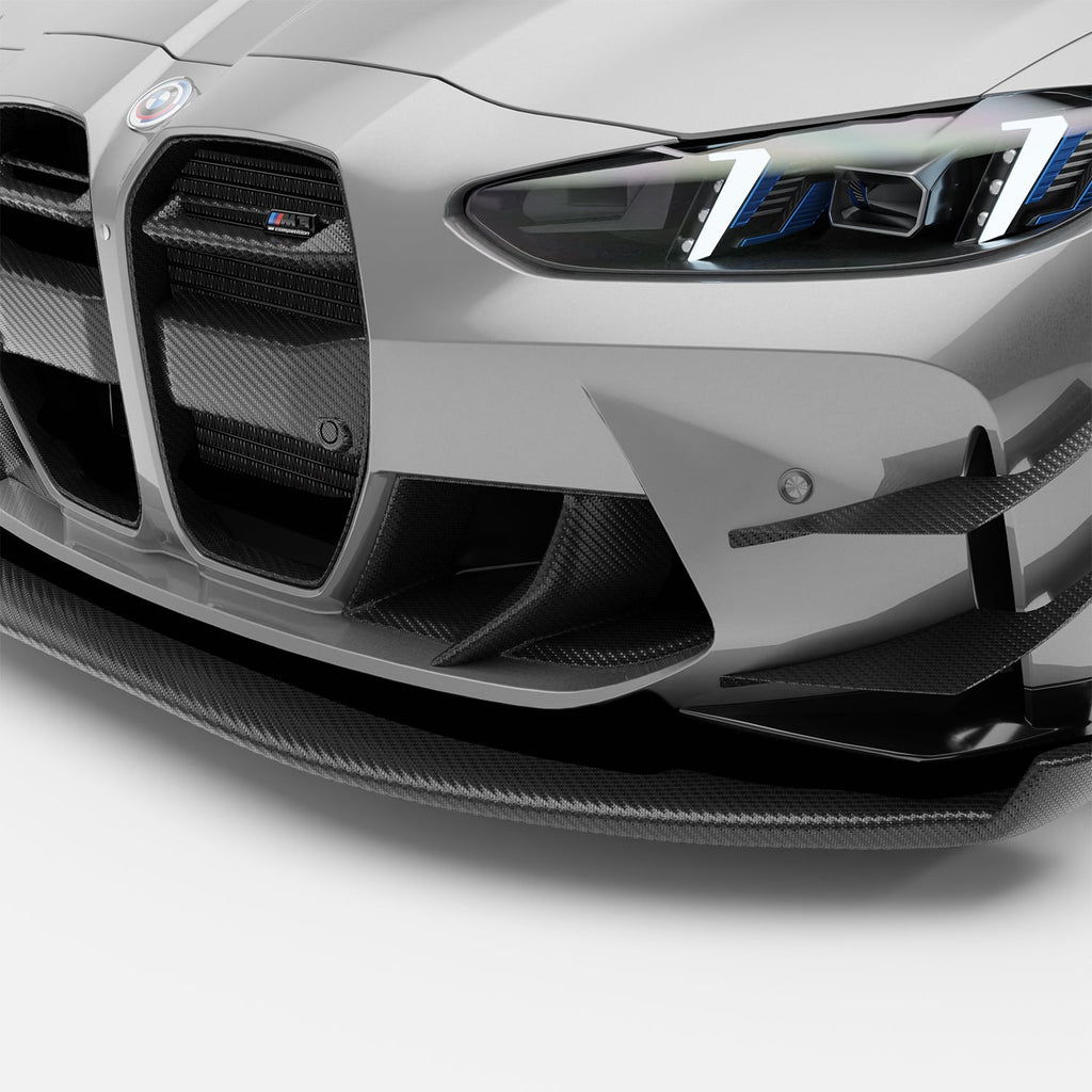 BMW M3 G80 Carbon Fiber Aero Front Bumper Canards
