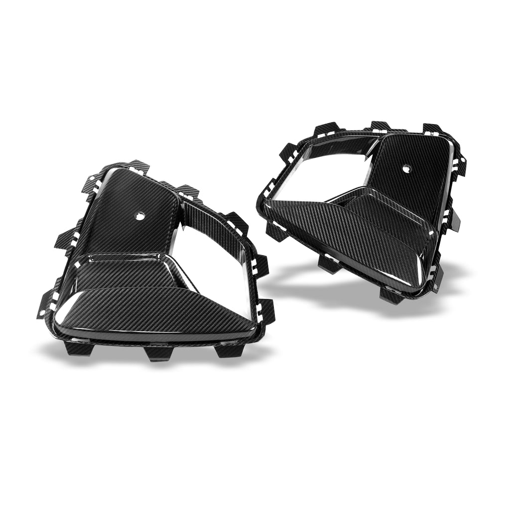 BMW X6M F96 LCI Carbon Fiber Front Bumper Air Vents