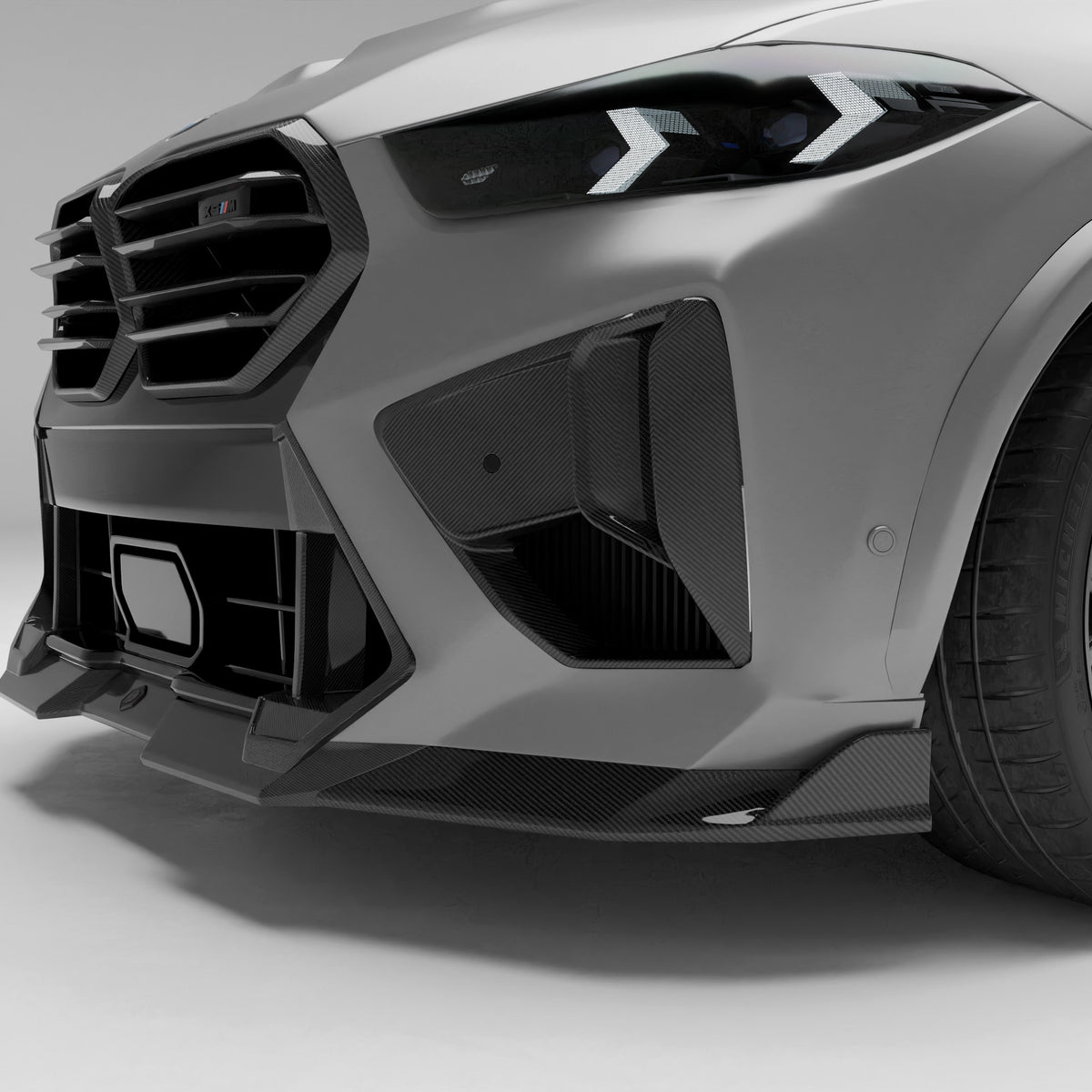 BMW X5M F95 LCI Carbon Fiber Front Lip