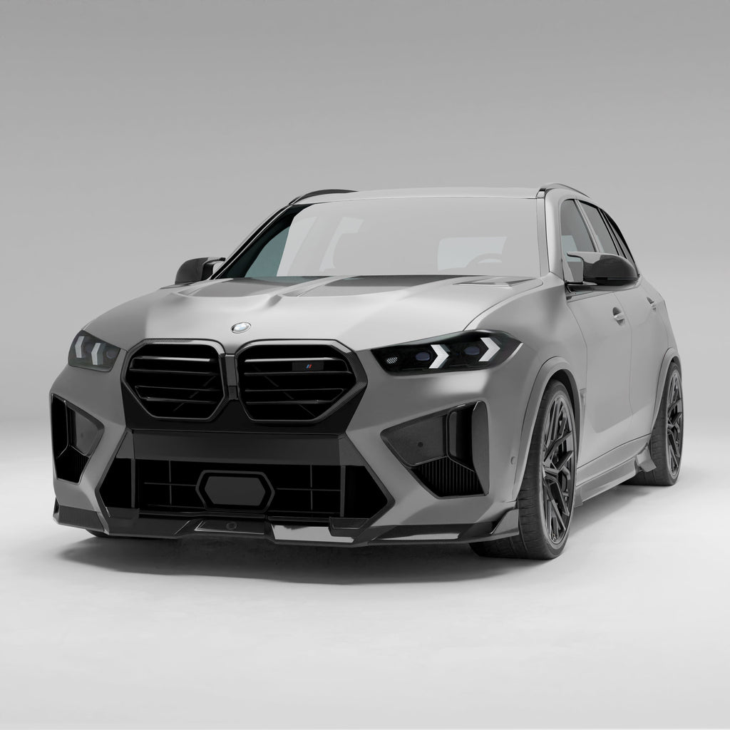BMW X5M F95 LCI Carbon Fiber Front Lip Vent Trims