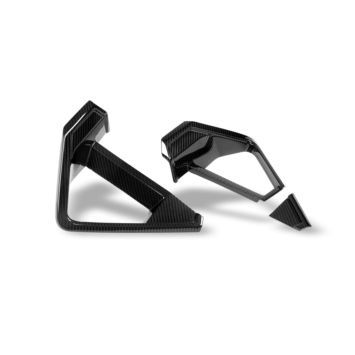 BMW X5M F95 LCI Carbon Fiber Front Lip Vent Trims