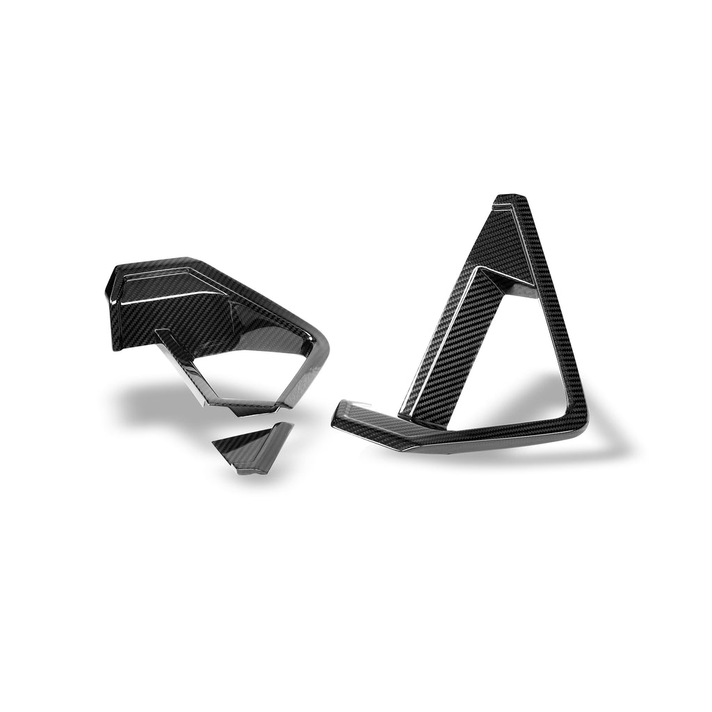 BMW X5M F95 LCI Carbon Fiber Front Lip Vent Trims