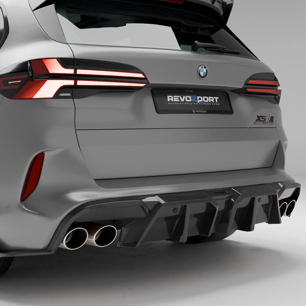 BMW X5M F95 LCI Carbon Fiber Rear Diffuser