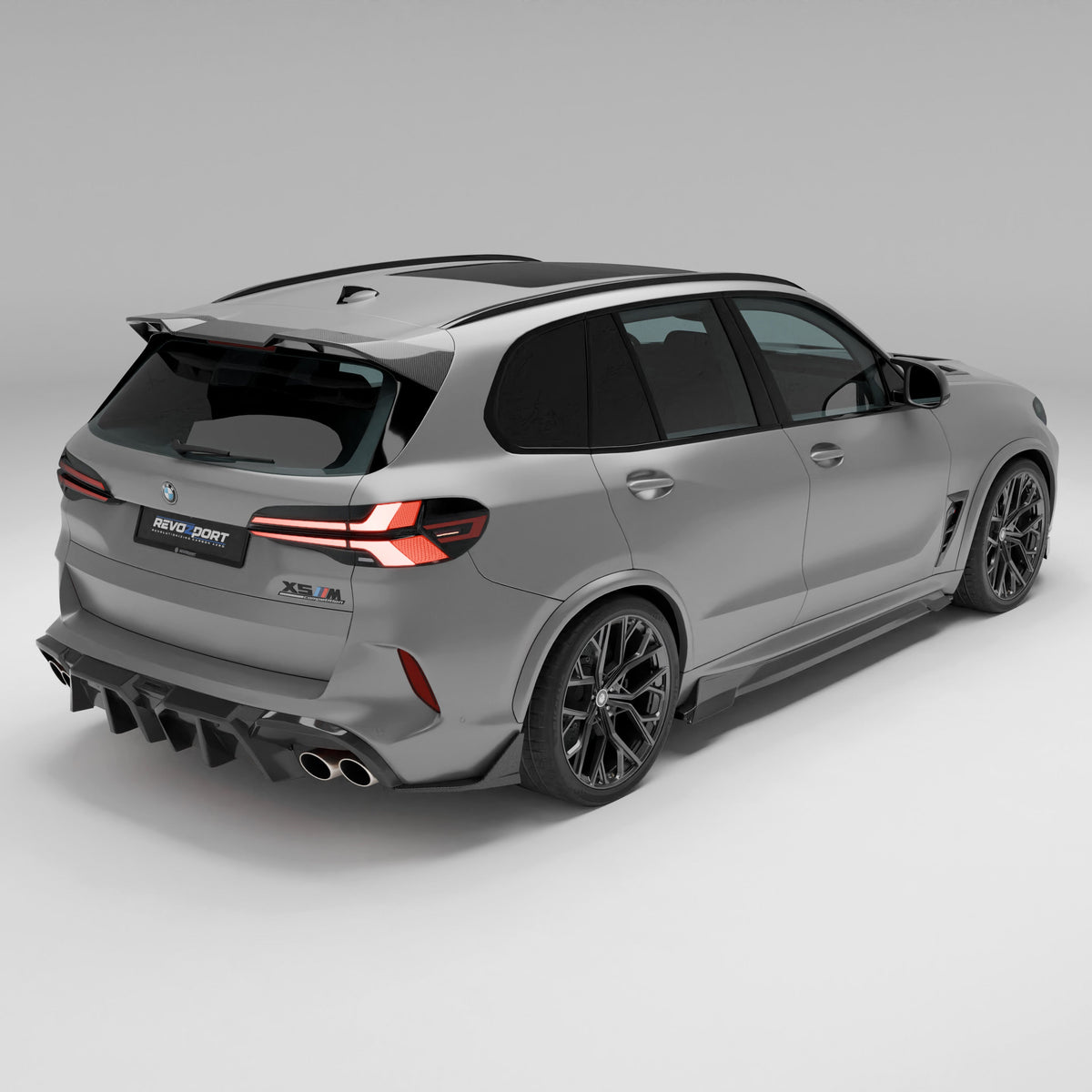 BMW X5M F95 LCI Carbon Fiber Side Skirts