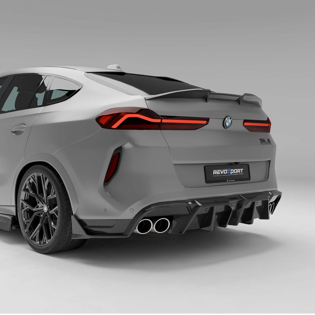 BMW X6M F96 LCI Carbon Fiber Rear Diffuser