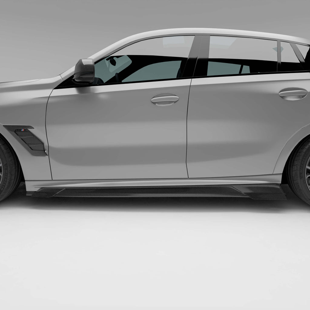 BMW X6M F96 LCI Carbon Fiber Side Skirts