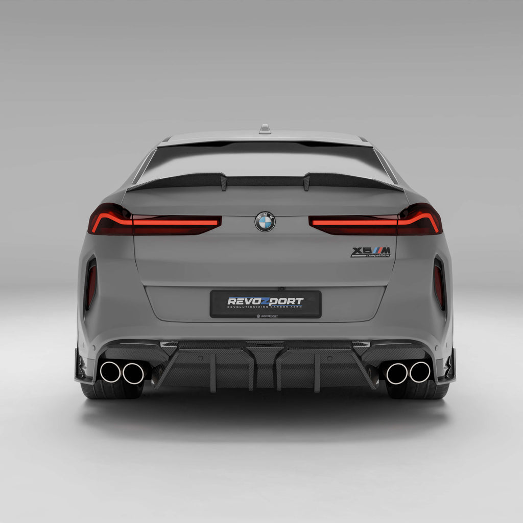 BMW X6M F96 LCI Carbon Fiber Rear Spoiler