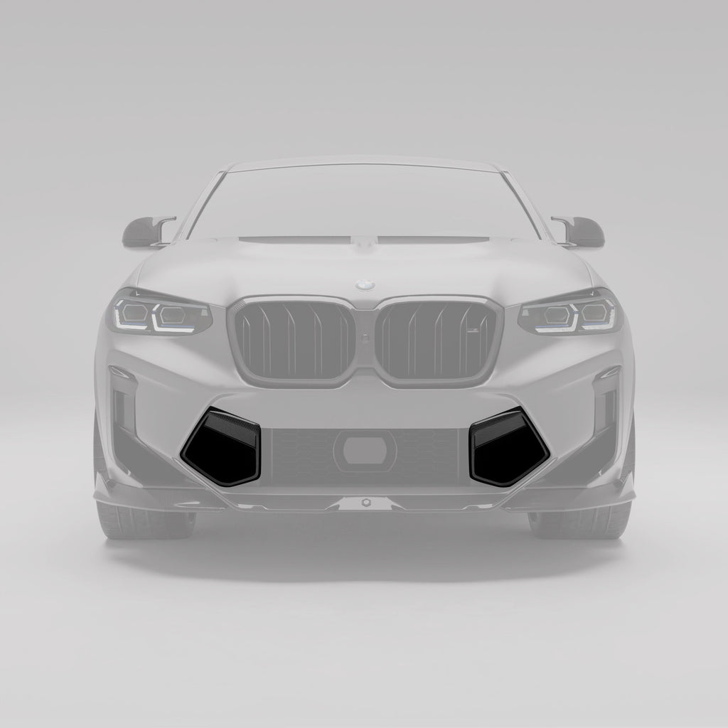 BMW X4M F98 LCI Carbon Fiber Front Bumper Vents