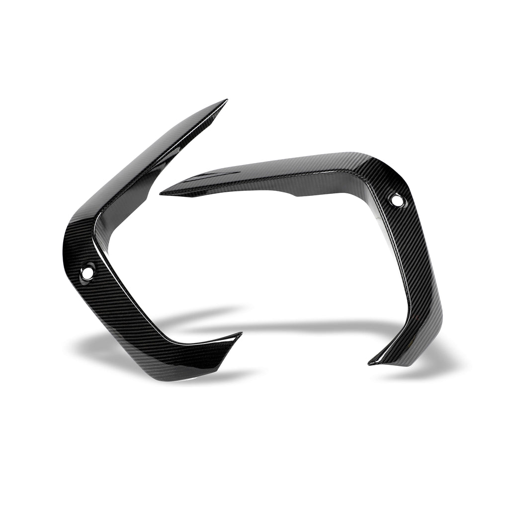 BMW X6M F96 Pre-LCI Carbon Fiber Front Bumper Canards