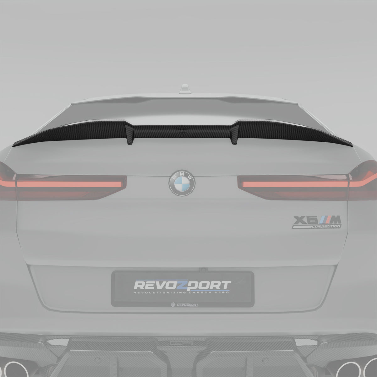 BMW X6M F96 LCI Carbon Fiber Rear Spoiler