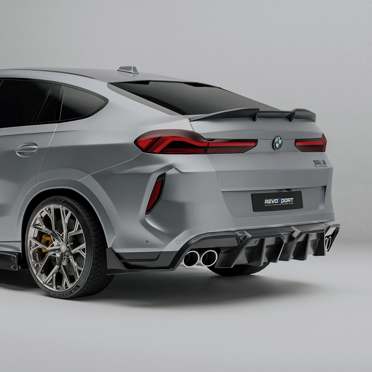 BMW X6M F96 Pre-LCI Carbon Fiber Rear Diffuser