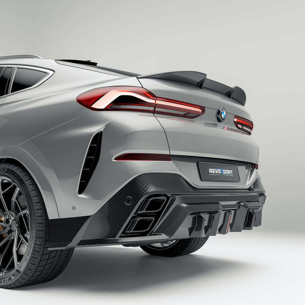 BMW X6 G06 LCI Carbon Fiber Rear Diffuser
