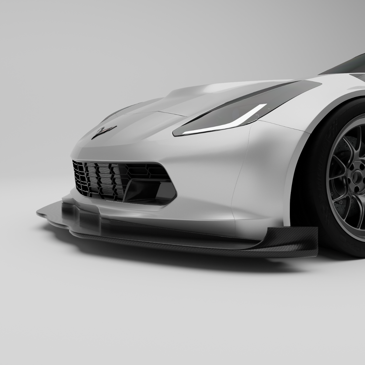 Corvette C7 Carbon Fiber Splitter & Air Dam