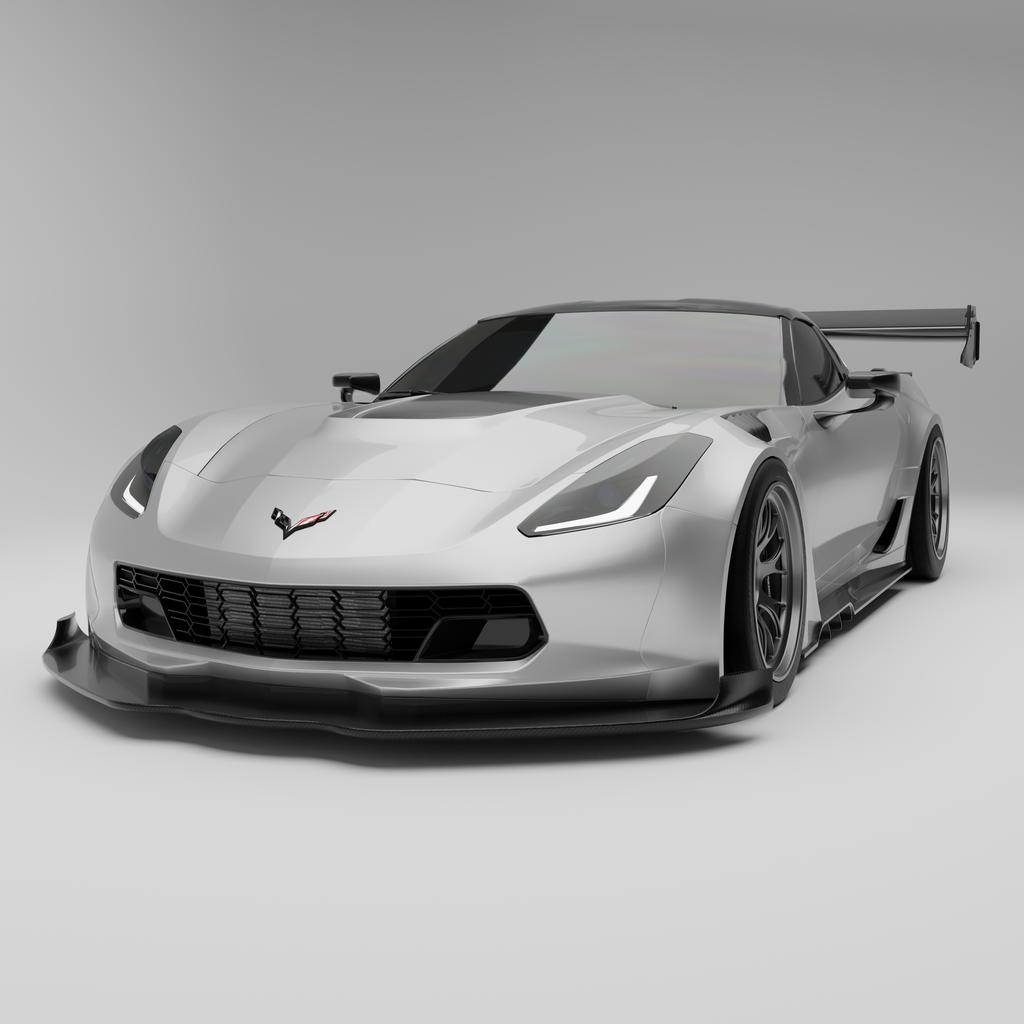 Corvette C7 Carbon Fiber Mid-Splitter