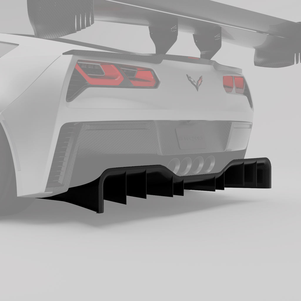 Corvette C7 Carbon Fiber Rear Diffuser