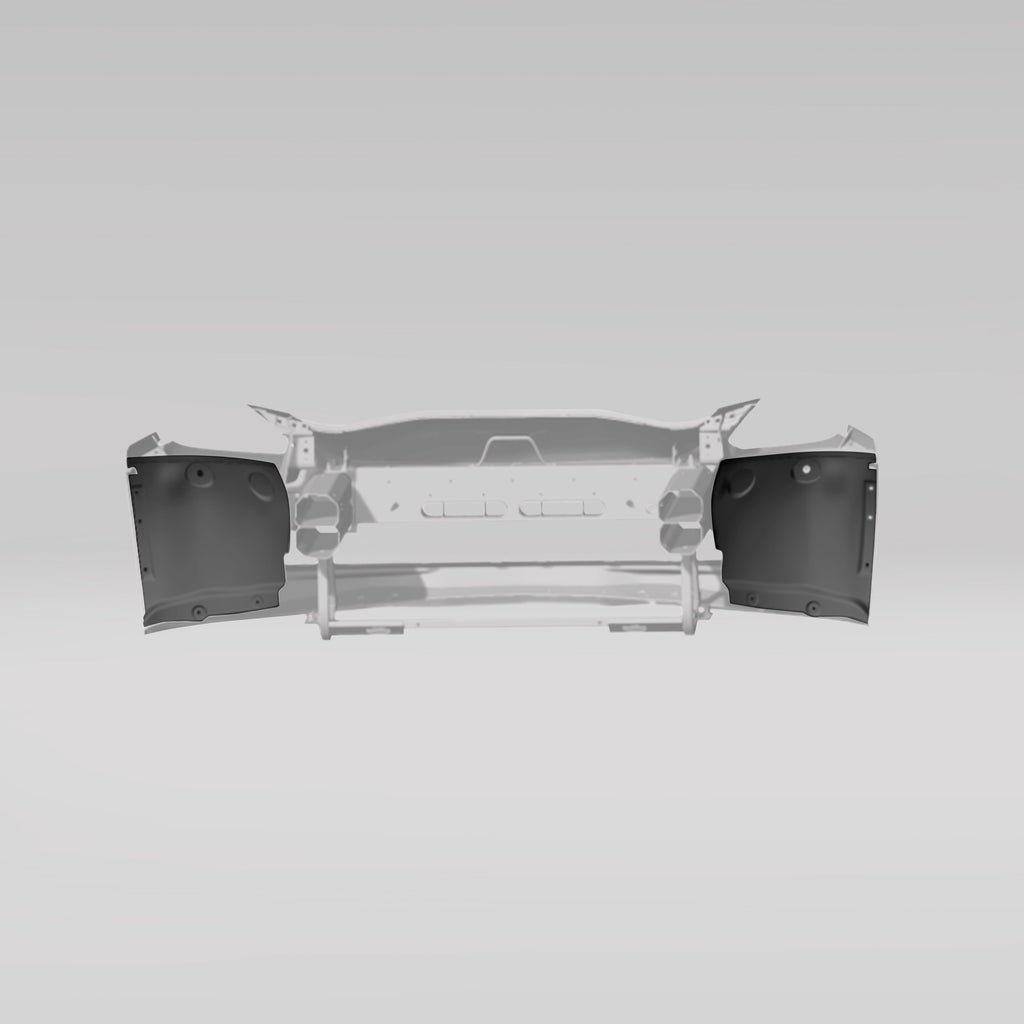 Corvette C7 Carbon Fiber Front Inner Fender Liner Set