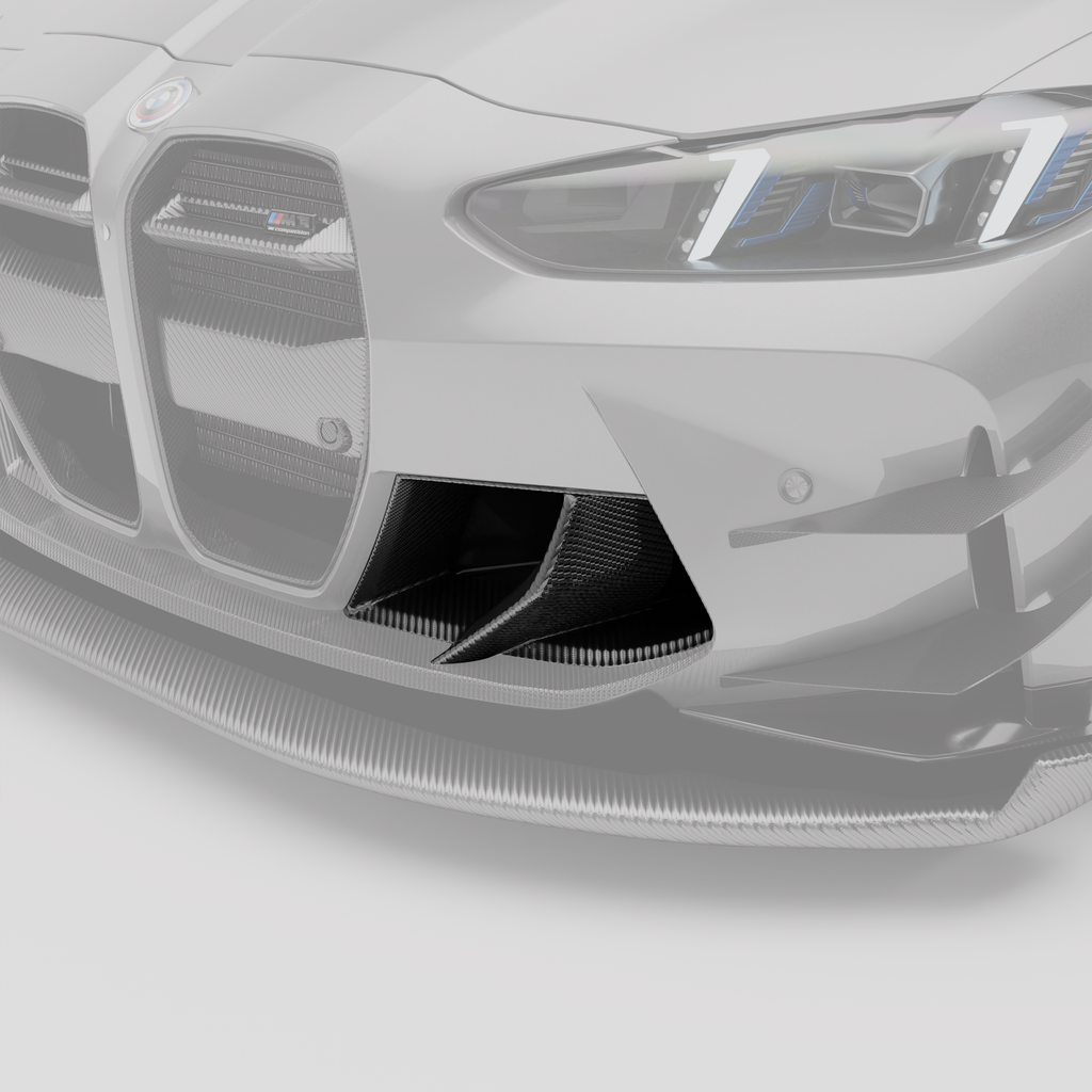 BMW M3 G80 Carbon Fiber Aero Front Bumper Inlets