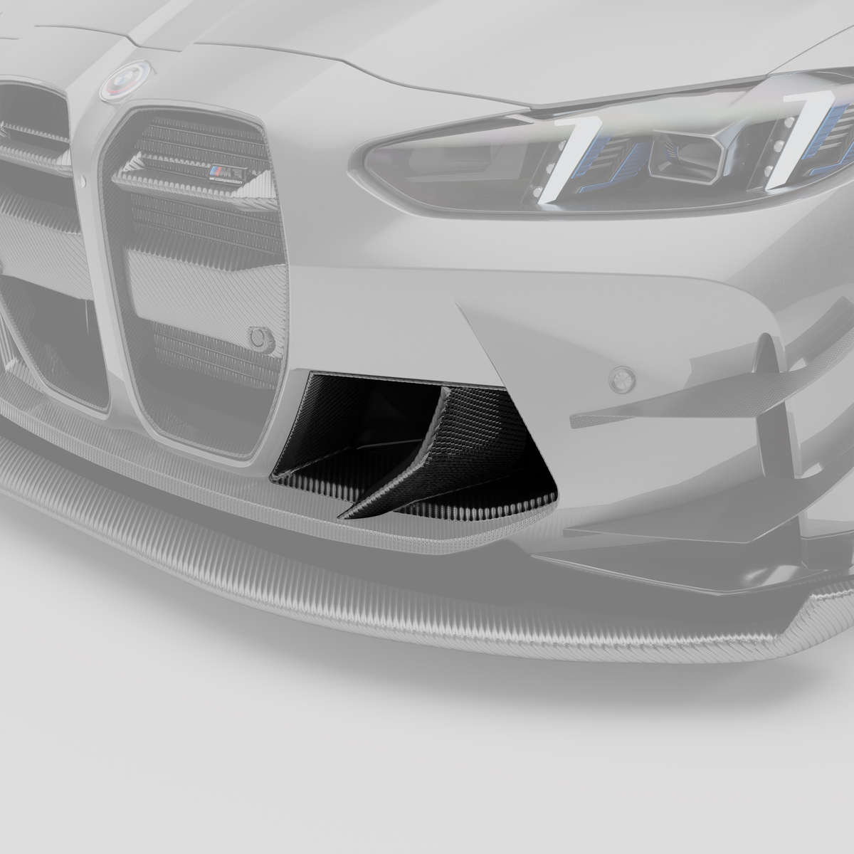 BMW M3 G80 Carbon Fiber Aero Front Bumper Inlets