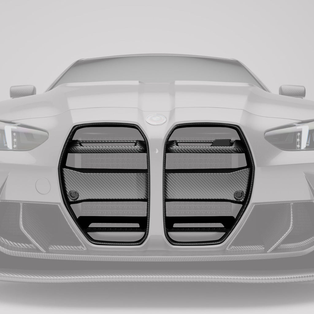 BMW M3 G80 Carbon Fiber Race Front Grill (without ACC)