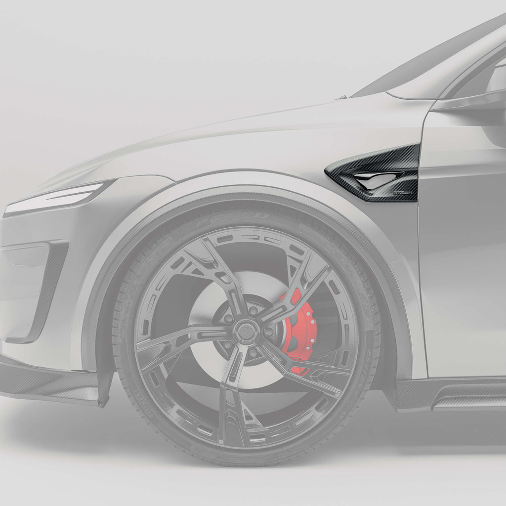Tesla Model Y Juniper Carbon Fiber Side Fender Vent Trims