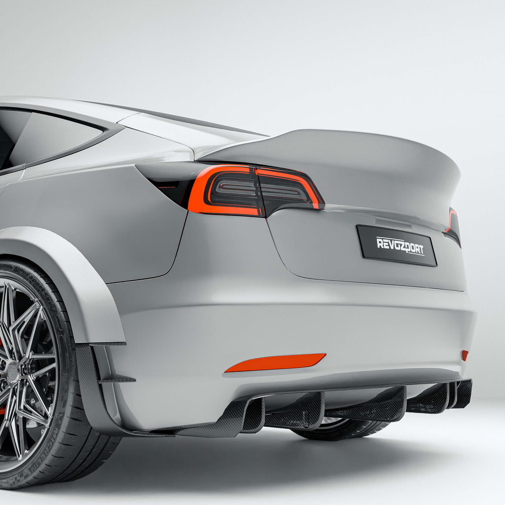 Tesla Model 3 Carbon Fiber Rear Diffsuer