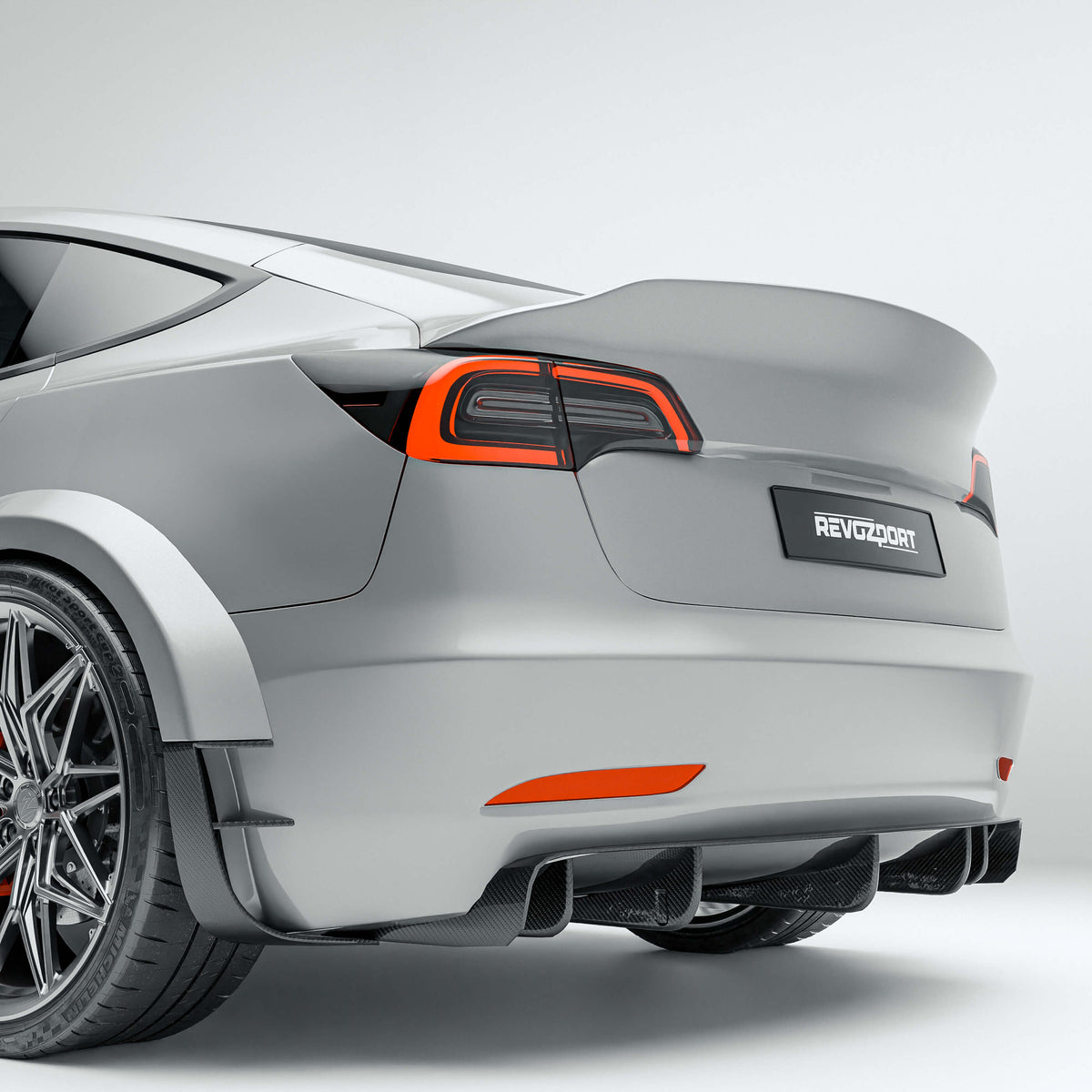 Tesla Model 3 Carbon Fiber Rear Diffsuer