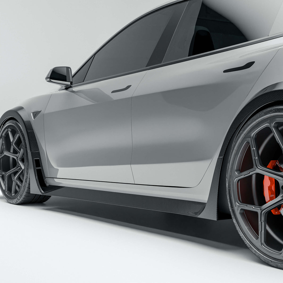 Tesla Model 3 Carbon Fiber Side Skirts