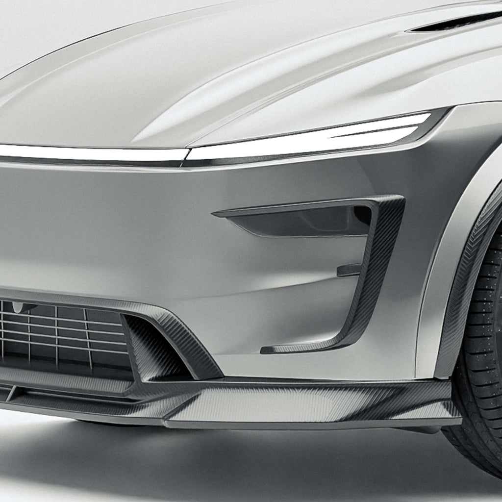 Tesla Model Y Premium (Juniper) Carbon Fiber Front Bumper Canards