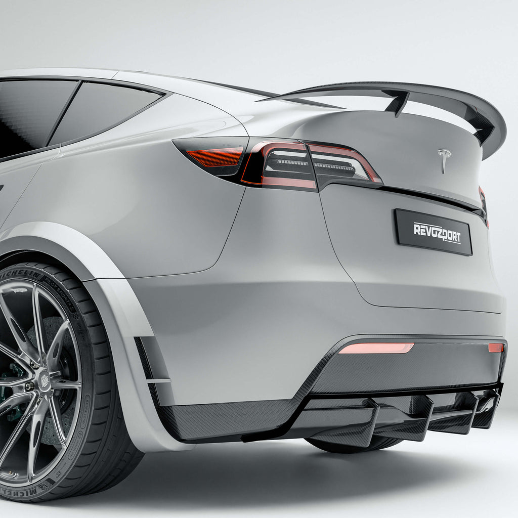 Tesla Model Y 2021-2024 Carbon Fiber Rear Diffuser