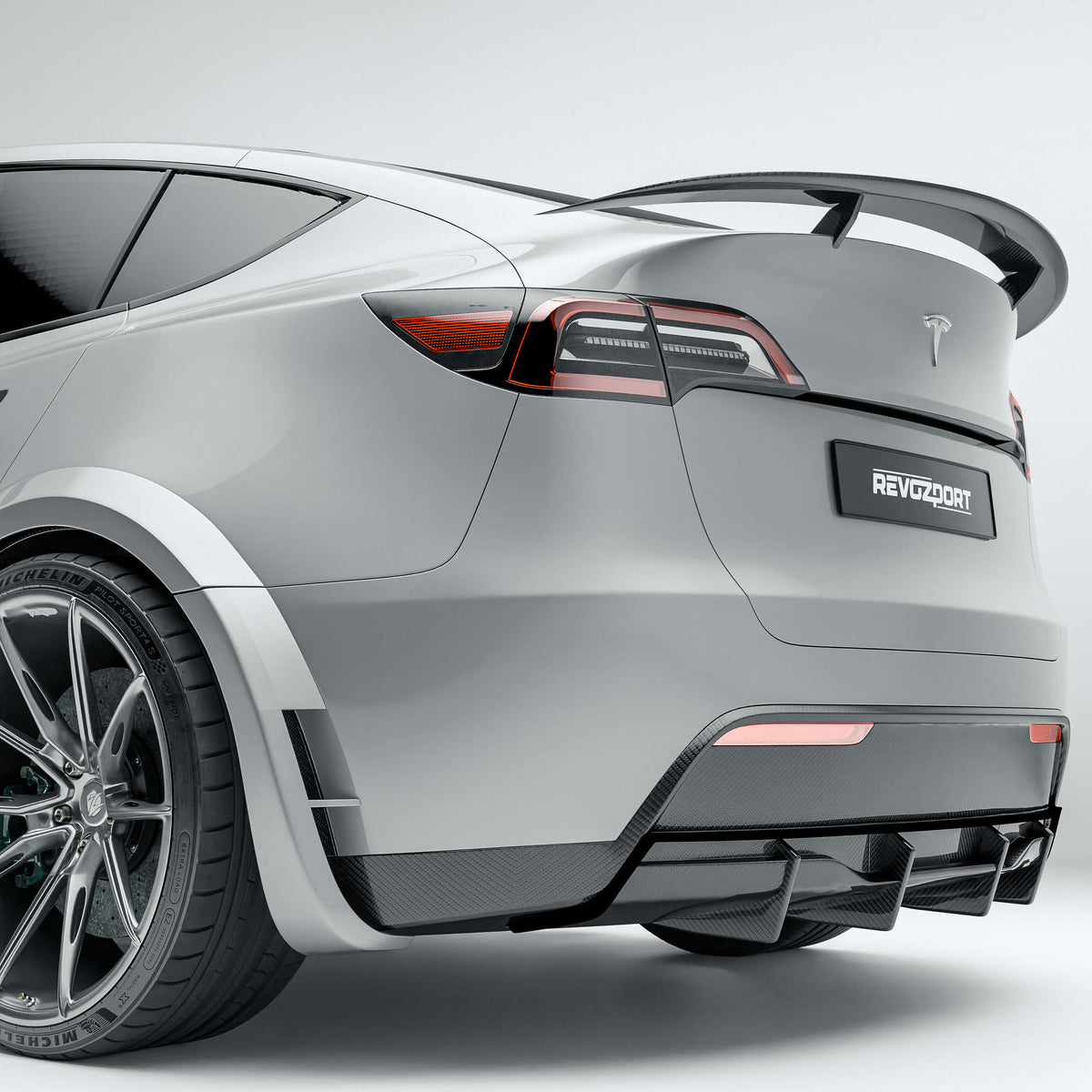 Tesla Model Y 2021-2024 Carbon Fiber Rear Diffuser