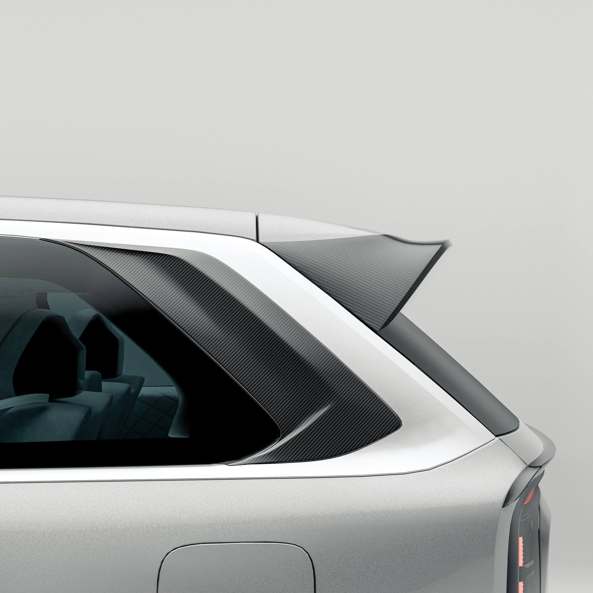 ZEEKR 9X Carbon Fiber Rear-Window / C-Pillar Trim Panels
