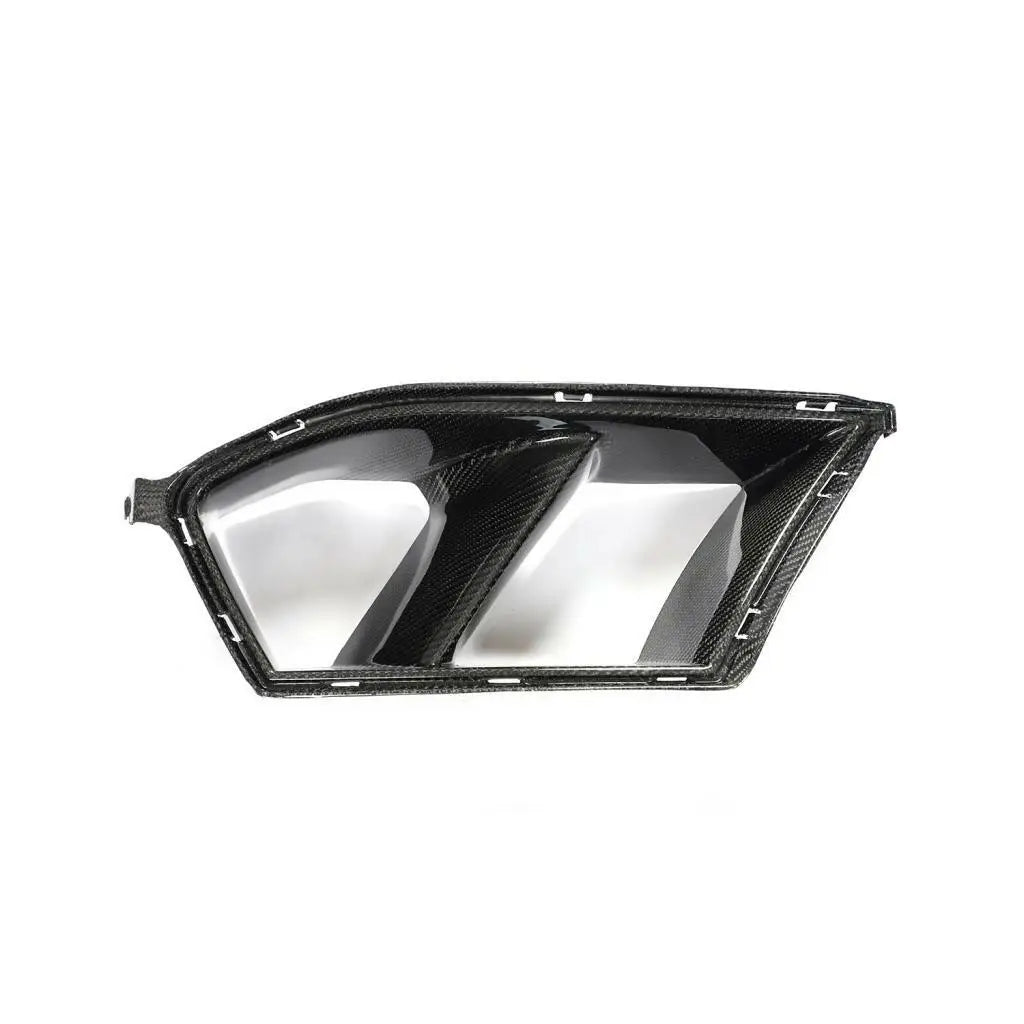 Black carbon fiber alsó beömlők bmw g80 g81 m3 és g82 g83 m4 kipufogó rendszerhez