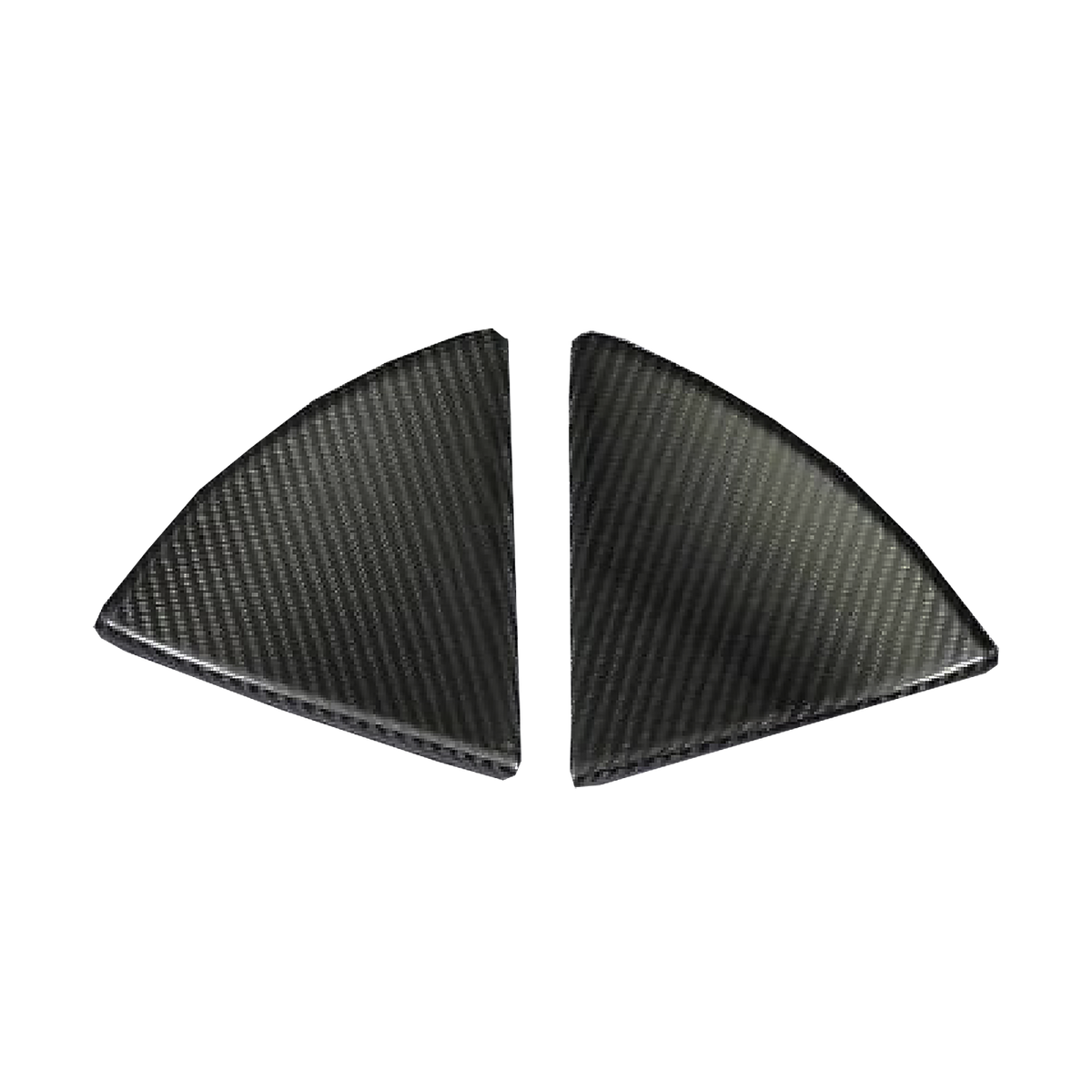 Two triangular carbon door panel trims – Audi R8 4S