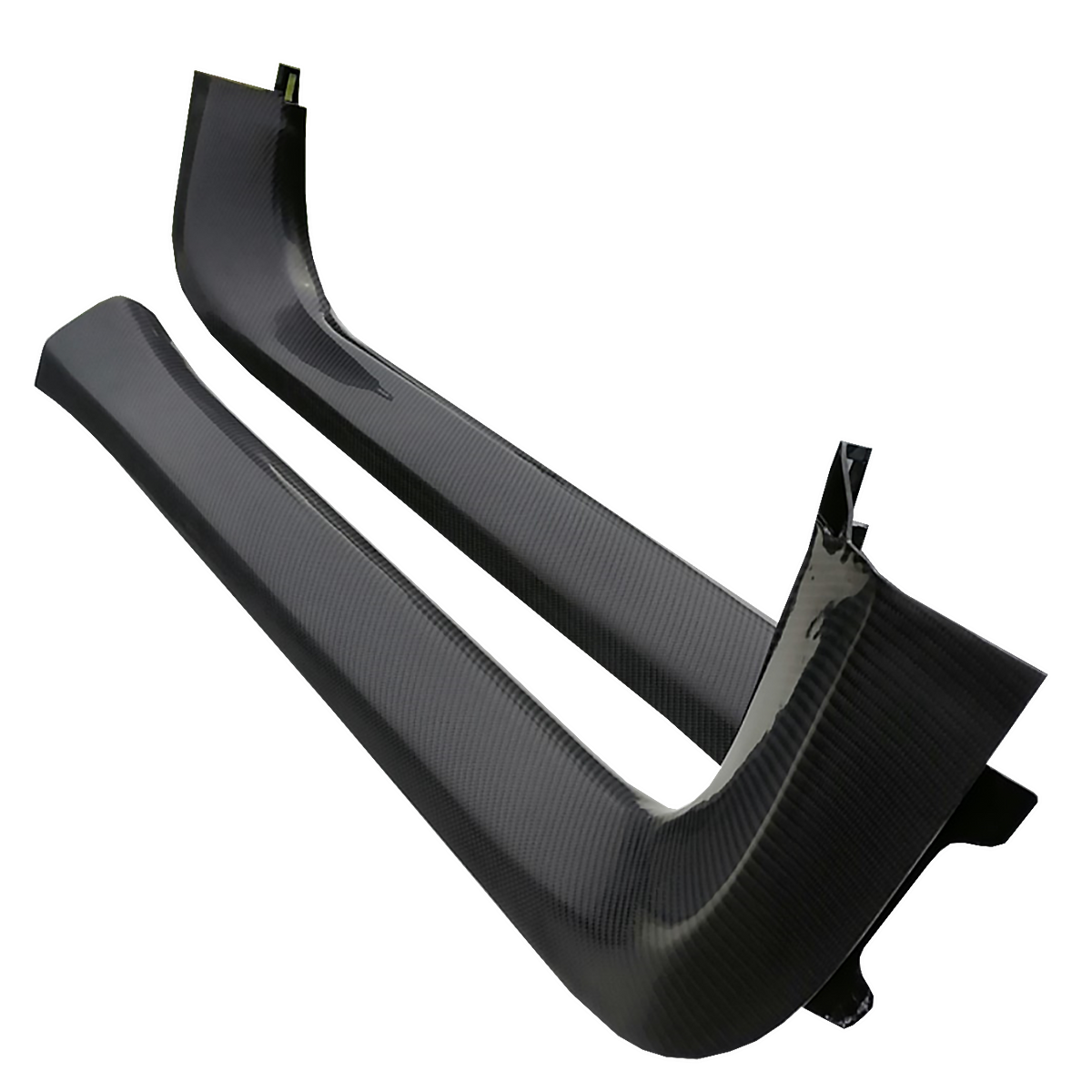 Two carbon interior sill panels, three-quarter view – Audi R8 4S
