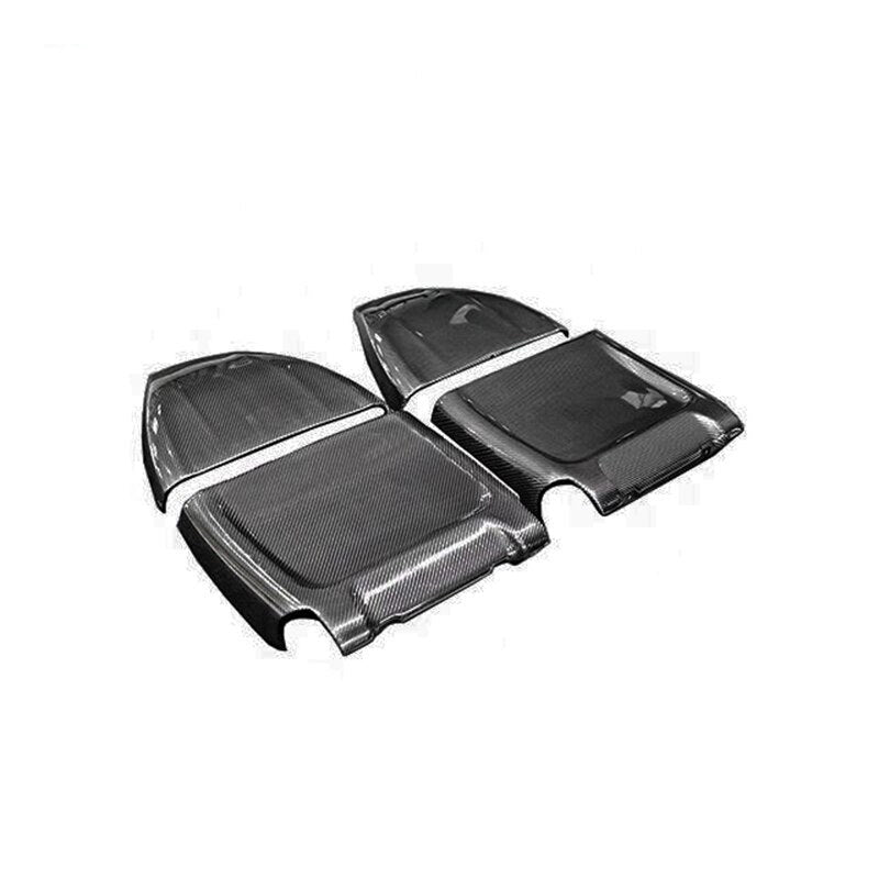 Full carbon seat back cover pair, 4 pieces for two seats, on a white background – BMW F90 M5