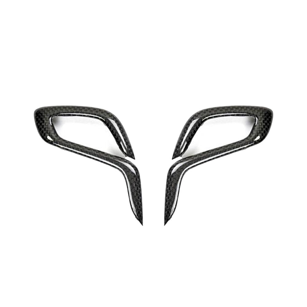 Two-piece carbon gear lever trim on a white background – BMW F90 M5