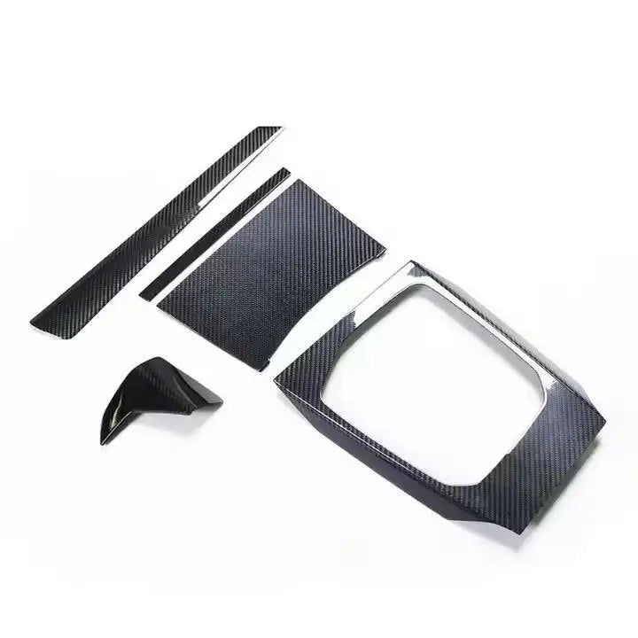 Belső elemek carbon fiber carbon fiber fekete belső díszítő készlet bmw m3 kipufogó rendszerhez g80 g81 m4 g82 g83 m2 g87