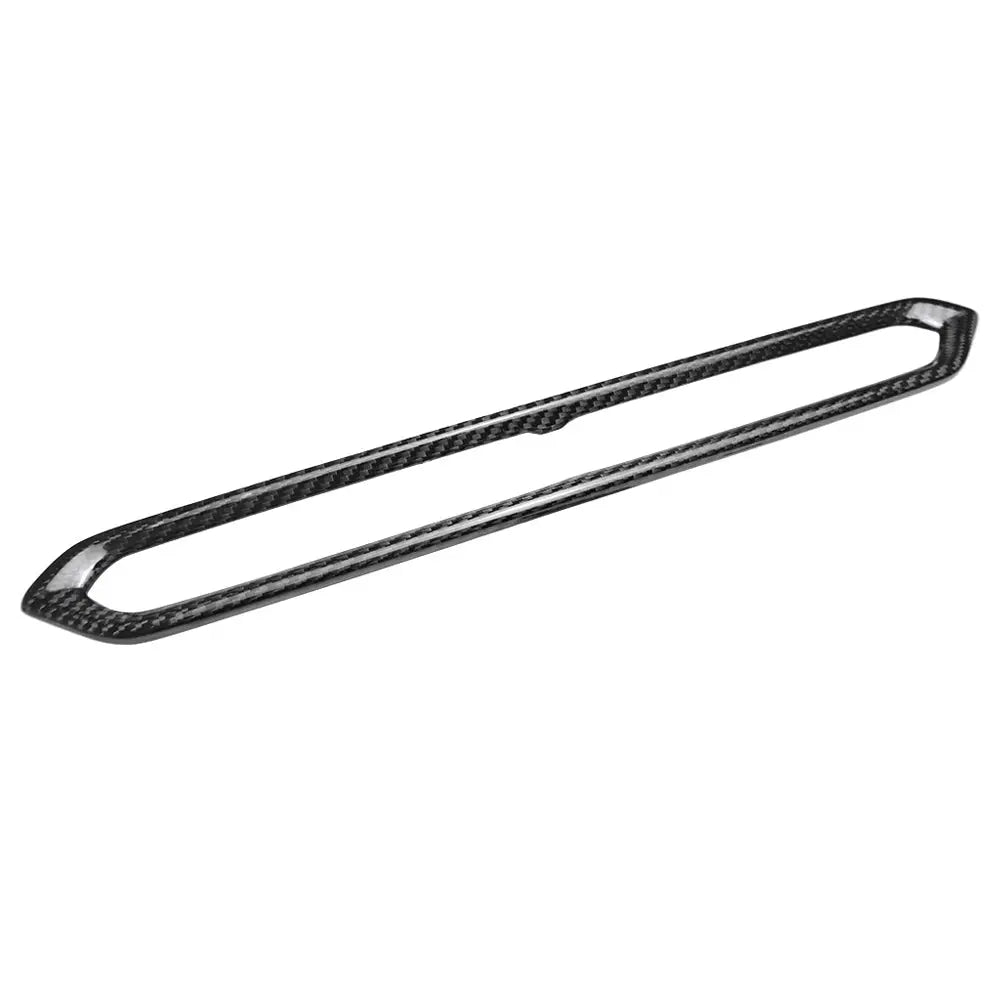 Fekete carbon fiber belső trim elem bmw m3 kipufogó rendszerhez hosszúkás formával g80 g81 g82 g83 g87 modellekhez